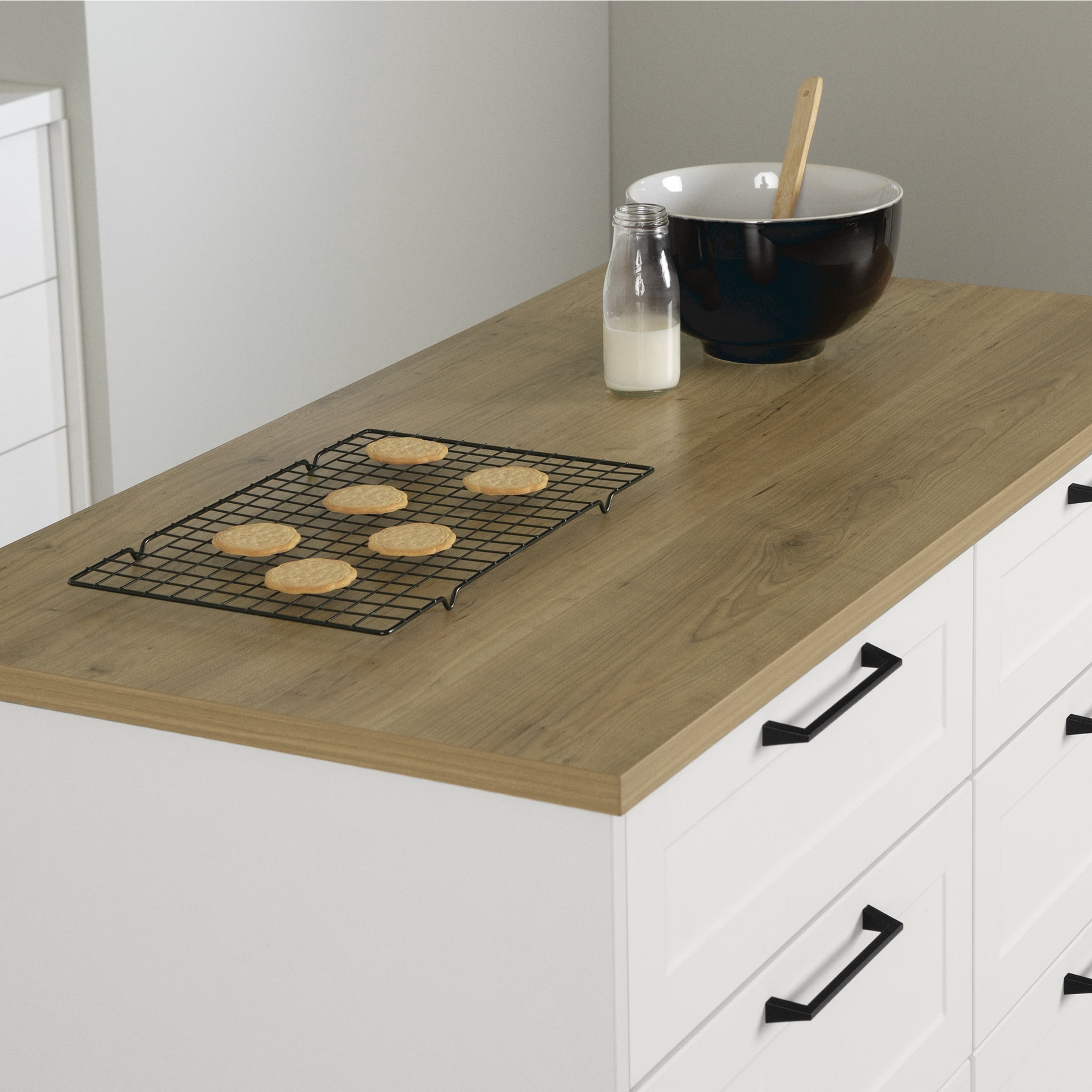South Shore Toscano, Farmhouse Kitchen Island, Medium White