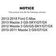 thumbnail image 2 of Transit Auto Rear Suspension Shock Absorber and Strut Mount Kit for Car Mazda 3 Ford C-Max - Left Right Side (Driver Passenger) KSH-100015, 2 of 2