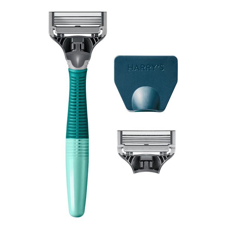 Harry  Harry's Men's 5-Blade Manual Razor with Rubberized Grip Handle, 2