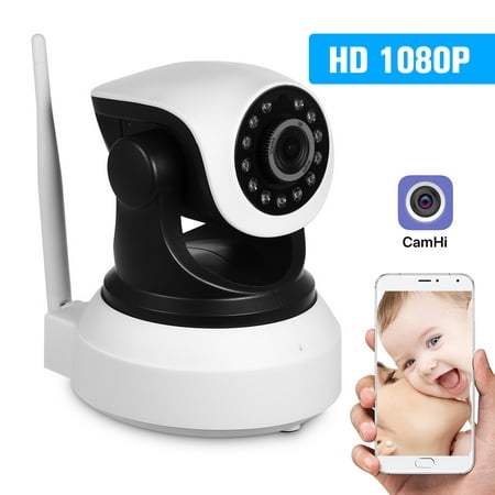 HD 1080P 2.0 Megapixels Wireless WiFi Pan Tilt Network IP Cloud Indoor Camera Baby Monitor Support PTZ TF Card Record 2-way Talk P2P Android/iOS APP IR-CUT Filter Infrared Night View Motion
