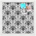 thumbnail image 2 of PinPix 15x15 Custom Cork Bulletin Board Grand Floral Motif Poster Board Has a Fabric Style Canvas Finish, Framed in Grand Floral Motif, by ArtToFrames (PinPix-181), 2 of 5