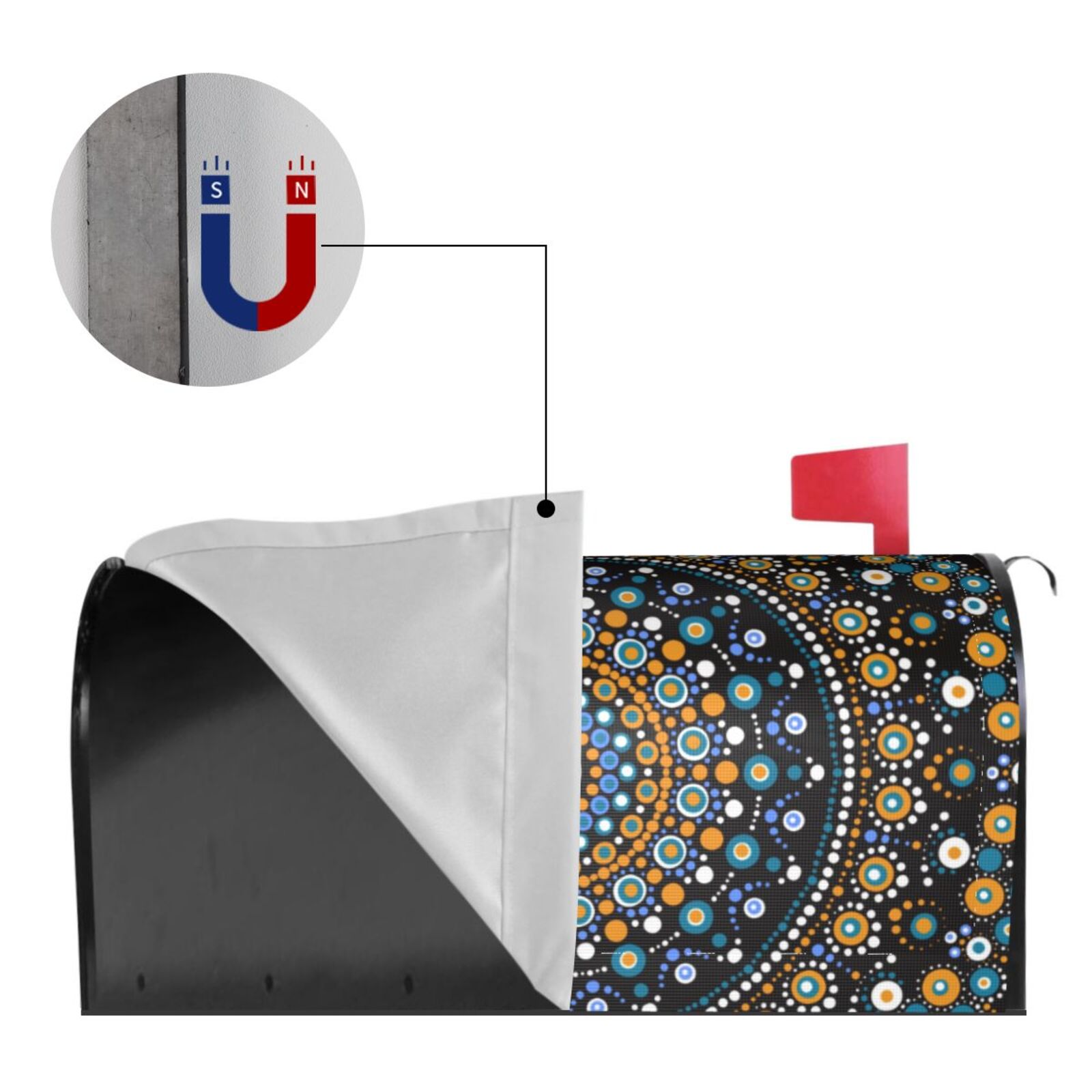 Kdxio Magnetic Mailbox Cover 21x18 in Mailbox Cover Outdoor Decoration Holiday Mailbox Covers for Home Garden Yard-21x18 in
