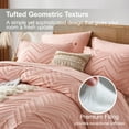 thumbnail image 3 of Flymme Pink Comforter Set Queen Size 7 Pieces Bed in a Bag Boho Bedding Sets Geometric Bed Set with Comforter, Sheets, Pillowcases & Shams, 3 of 8