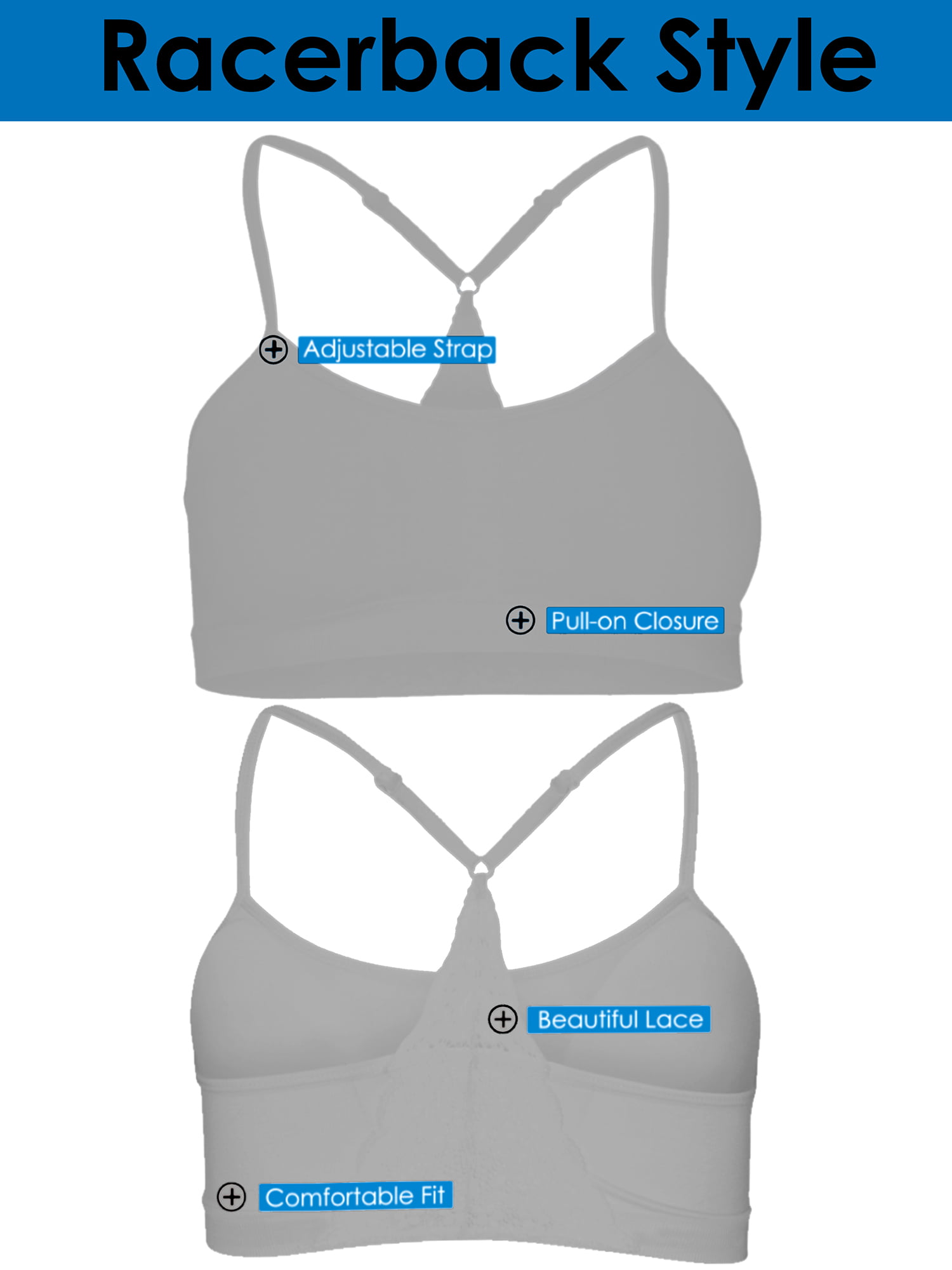 Racerback Sports Bras for Women Wirefree Seamless Racerback Yoga Bra for  Workout Gym Plus Size Sports Bra (Color : 1N5359B (24V), Size : XX-Large) :  : Clothing, Shoes & Accessories