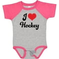 thumbnail image 3 of Inktastic I Love Hockey Girls Baby Bodysuit, 3 of 5