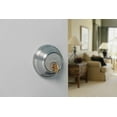 thumbnail image 5 of Kwikset Deadbolt Lock 660-3S Single Cylinder SmartKey - Bright Brass Finish, 5 of 9
