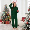thumbnail image 7 of hotojiny Women's 2 Piece Fleece Pajamas Sets Winter Fluffy Sleepwear Warm Sherpa Pullover Hoodies Pants Sweatsuit Matching Set, 7 of 7