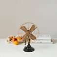 thumbnail image 4 of HONMEET Rodshake Multi-Color Vintage Iron Fan Decor for Home and Office, 4 of 9