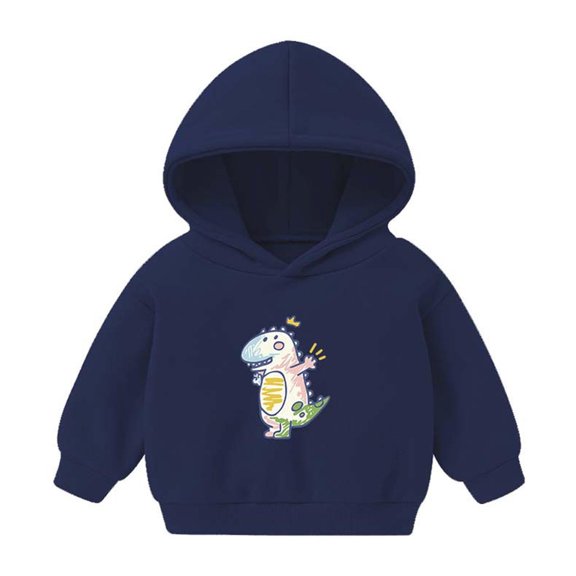 TAGOLD Kids Coats Winter Kids Hoodies Boys Girls Hoody Children Dino Cartoon Pullover Outerwear