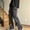 (Fashion 2)Black, variant on Aimik Fashion Women's Solid-Color Denim Pants Women's Loose-Fit Summer Casual Work Pants with Buttons and Zipper
