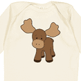 thumbnail image 4 of Inktastic Cute Moose Boys or Girls Long Sleeve Baby Bodysuit, 4 of 5
