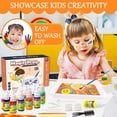 thumbnail image 4 of Water Marbling Paint Creative Art Kit for Kids and Crafts for Girls & Boys Ages 6+ （12 color）, 4 of 7