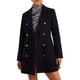 thumbnail image 1 of Abrigo de invierno INSPIRE CHIC para mujer con solapa de muesca y doble botonadura S Negro, 1 of 6