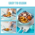 thumbnail image 4 of 1 Set of Baby Bowls First Stage Baby Bowl Cartoon Bear Infant Bowls Baby Feeding Bowl, 4 of 5