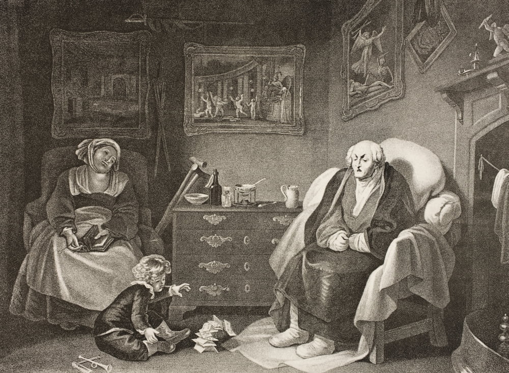As You Like It Act Ii Scene Vii The Seven Ages Of Man Seventh Age From The Boydell Shakespeare Gallery Published Late 19Th Century After A Painting By Robert Smirke Canvas Art - Ken Welsh Design Pics