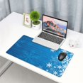 thumbnail image 4 of Kdxio Blue Christmas Print Large Gaming Mouse Pad,Non-Slip Base,Water Resist Keyboard Pad for Gamer,Office & Home,29.5 x 15.8 in, 4 of 6