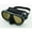 Black W/ Amber Lens, variant on Riffe Naida Mask - Black W/ Clear Lens