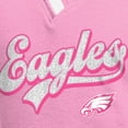 thumbnail image 4 of Girl's Youth-New Era  Pink Philadelphia Eagles Mommy & Me Multiplier Raglan V-Neck T-Shirt, 4 of 4