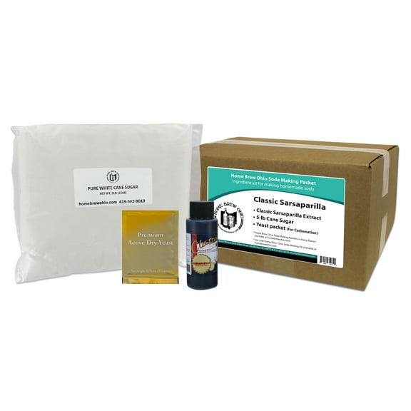 Home Brew Ohio Soda Making Packet-Classic Sarsaparilla Soda