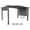 Grey, variant on APEX GARDEN Replacement Pergola Canopy Top (Size: 80" x 206")