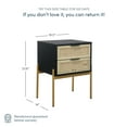 thumbnail image 4 of Nathan James Andrew Side Table with 2 Drawers, Black/Gold, 4 of 7