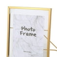 thumbnail image 3 of Creative Nordic Metal Glass Photo Frame Crafts Home Desktop Living Room Metal Bedroom Decors M Golden, 3 of 8