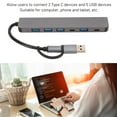 thumbnail image 3 of Type C Hub, 7 Ports Plug And Play USB C Docking Station  For PC Phone, 3 of 8