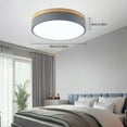 thumbnail image 5 of Led Original Wood Ceiling Lamp Grey for Bedroom Restaurant 24W, 5 of 11