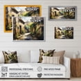 thumbnail image 4 of Designart "Mediterranean Village Street II" Cottage Landscape Canvas Art Print, 4 of 5