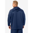 thumbnail image 4 of KingSize Men's Big & Tall Performance Dot Full-Zip Hoodie, 4 of 5
