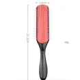 thumbnail image 5 of black  9-Rows Detangling Hair Brush Denman Detangler Hairbrush Scalp Massager Straight Curly Wet Hair Comb for Women Men Home Salon, 5 of 6