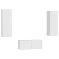 thumbnail image 3 of vidaXL TV Cabinet Set 3 Piece Chipboard Hifi Stereo Multi Colors 31.5"/39.4", 3 of 18