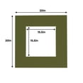 thumbnail image 3 of Dill Acid Free 20x20 Picture Frame Mats with White Core Bevel Cut for 16x16 Pictures - Fits 20x20, 3 of 4