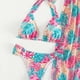 thumbnail image 5 of Gibobby Trajes de Baño para Mujer Nueva falda para la playa Sexy con estampado de malla europea y americana, traje de baño de cuerpo dividido para mujer,(Rosa caliente,G), 5 of 5