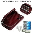 thumbnail image 2 of ShieldPlus Crossbody Wallet Case for iPhone 11, Soft PU Leather Detachable Zipper Handbag Purse Flip Cover Kickstand Folio Case with Card Slots Holder Lanyard, Winered, 2 of 8