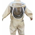 thumbnail image 5 of Traje de apicultura con guantes, mono de apicultor de algodón natural con velo de protección unisex (XL), 5 of 5