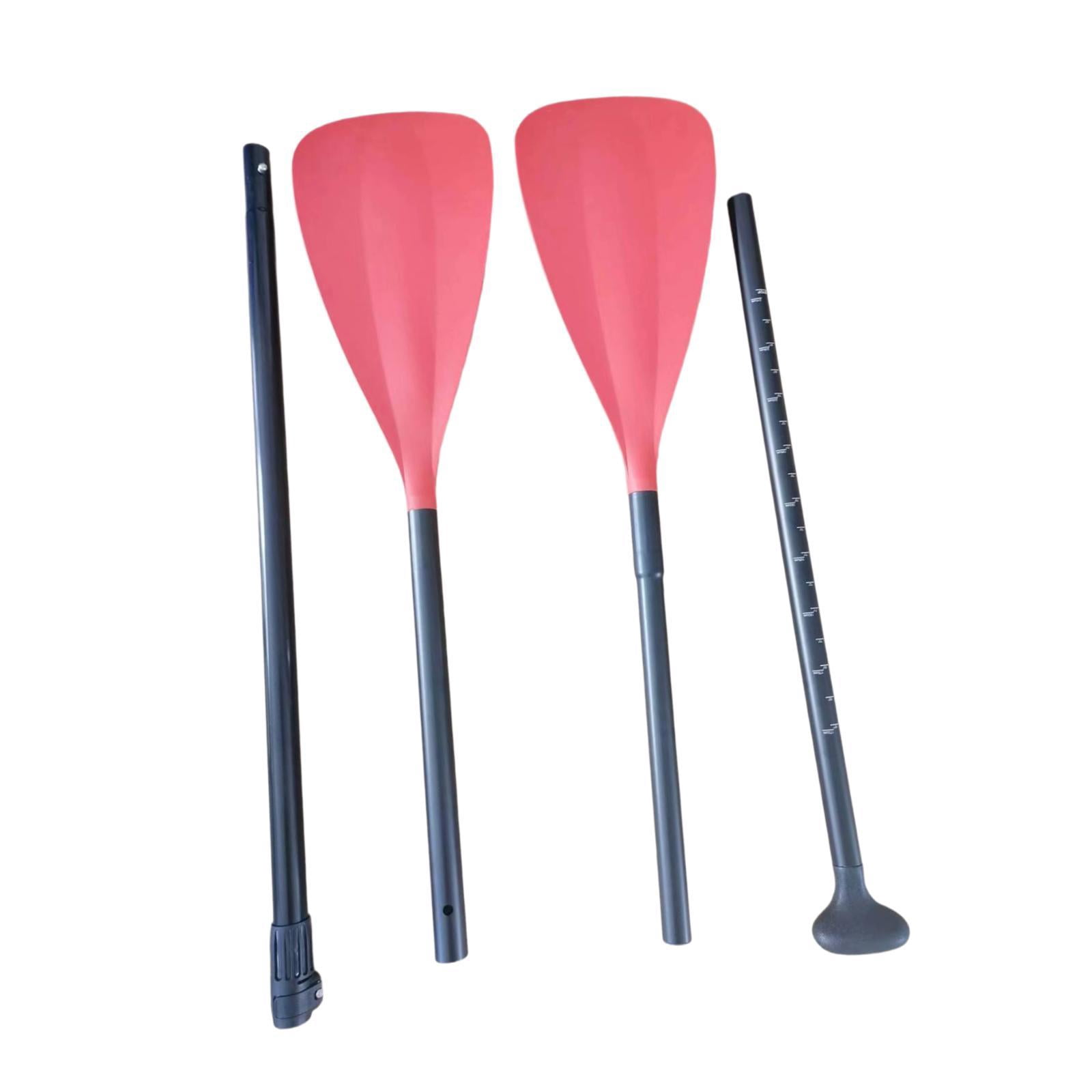 funtasica , Boat Paddle, Double-ended with Aluminum Alloy Shaft, Board Paddle, Lightweight, Detachable Red