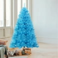 thumbnail image 7 of JWshufel 5.9ft Blue Artificial Christmas Tree Pre Wired Artificial Christmas Tree Features 1000 Branches Removable Metal Stand Foldable Base Easy to Set up and Store Ideal for Home Christmas Decor, 7 of 7