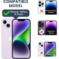 thumbnail image 2 of for iPhone 14 Plus Case with Screen Protector - Slide Camera Cover Phone Case with Ring Stand, Heavy Duty Military Grade Shockproof Rugged Bumper for iPhone 14 Plus Accessories Purple, 2 of 15