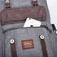 thumbnail image 4 of Mochila de viaje escolar KAUKKO para universidad flexible con portátil para 15", 22L (Oxford/Gris) KAUKKO K1023-grey, 4 of 5