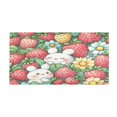 thumbnail image 2 of Haosy Cute Bunny and Strawberry Bathroom Rugs Non Slip Absorbent Soft Plush Quick Dry Bath Mat, 39"x20", 2 of 8