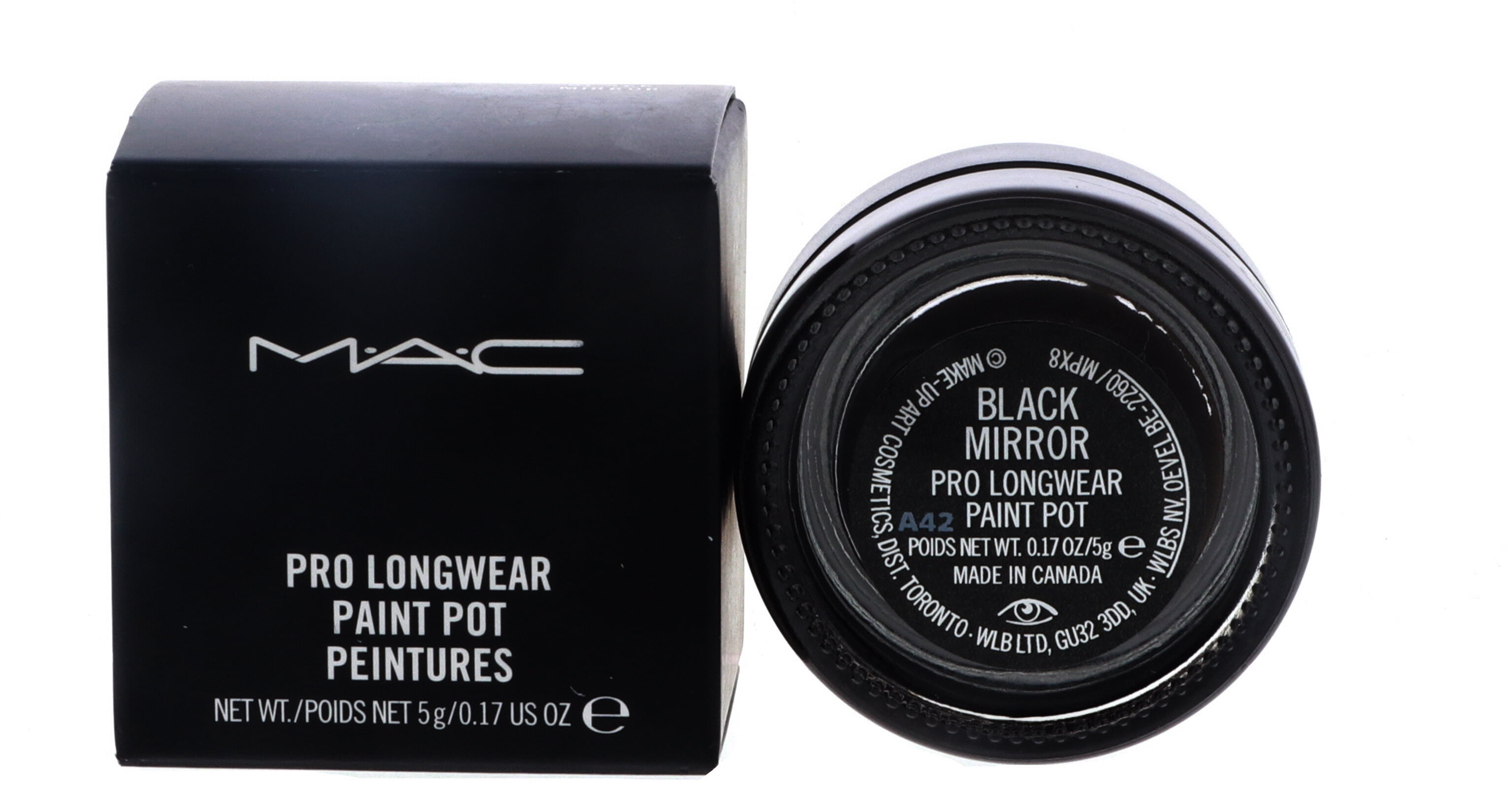 MAC Pro Longwear Paint Pot, Black Mirror, 0.17 oz