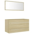thumbnail image 6 of Charmma 2 Piece Bathroom Furniture Set Sonoma Oak Chipboard, 6 of 12