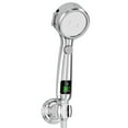 thumbnail image 2 of Turbo Pressurized Shower Head with Water Heater Filter, 4 Bathing Modes LED Shower Nozzle, One-Touch Water Stop Function, Intelligent Digital Display Shower Head for Home Bathroom, 2 of 8