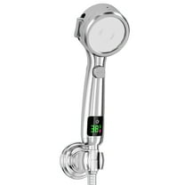 Turbo Shower Head Home Bath Shower Nozzle Water Heater Filter Shower -4 Bathing Modes- One Pressurised Water Stop Function Shower Head- Intelligent Digital Show