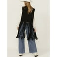 thumbnail image 4 of Fornia Women's Suede Fringe Vest Black X-Large  US, 4 of 4