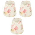 Cloth Lamp Shade Flower Pattern Clip On Bulb Lampshade for Table Lamp