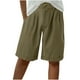 thumbnail image 1 of Mujeres Pantalones de Verano Ligero Casual Suelto Pantalones Cortos con Bolsillos, Cordón Cintura Elástica para el Uso Diario, Fiesta Y Vacaciones, 1 of 5