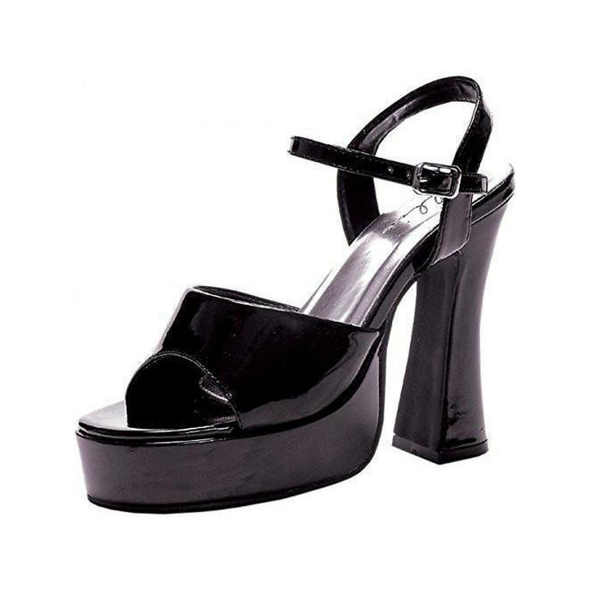 Black platform heels size 5 new arrivals