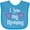 Turquoise, variant on Inktastic I Love My Mommy Hearts Boys or Girls Baby Bib